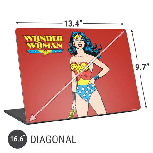 DC Comics Wonder Woman Classic Art Pose Universal Laptop 16.6in (13.4 x 9.7in) Skin